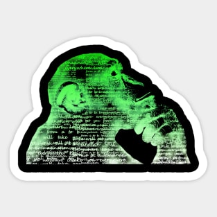 Logic vs Imagination Sticker